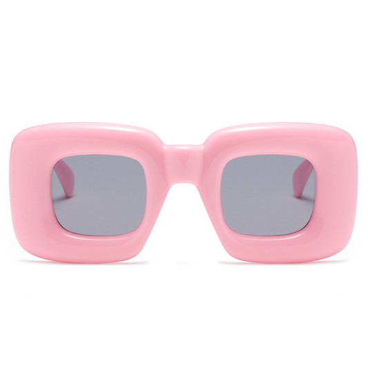 "Y2K Trendy Multicolor Imitation Balloon Square Frame"Glasses